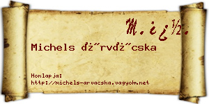 Michels Árvácska névjegykártya
